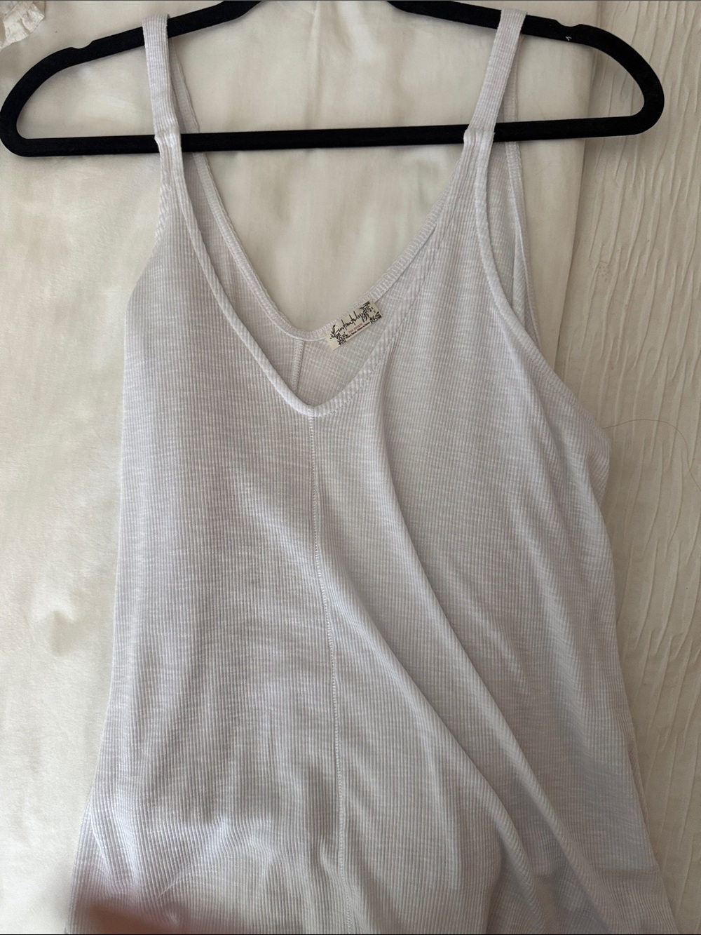 Free People Lavender V-Neck Ribbed Cami - Picture 5 of 6